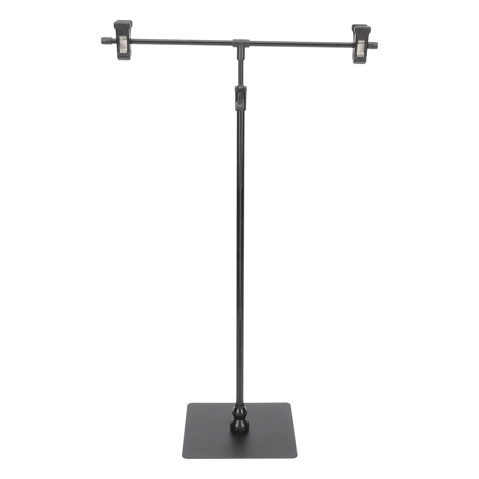 1 PCS Stainless Steel Plastic Retractable Poster T shaped Holders Yard Stakes Advertising Stand Height Adjustable Sign Stand