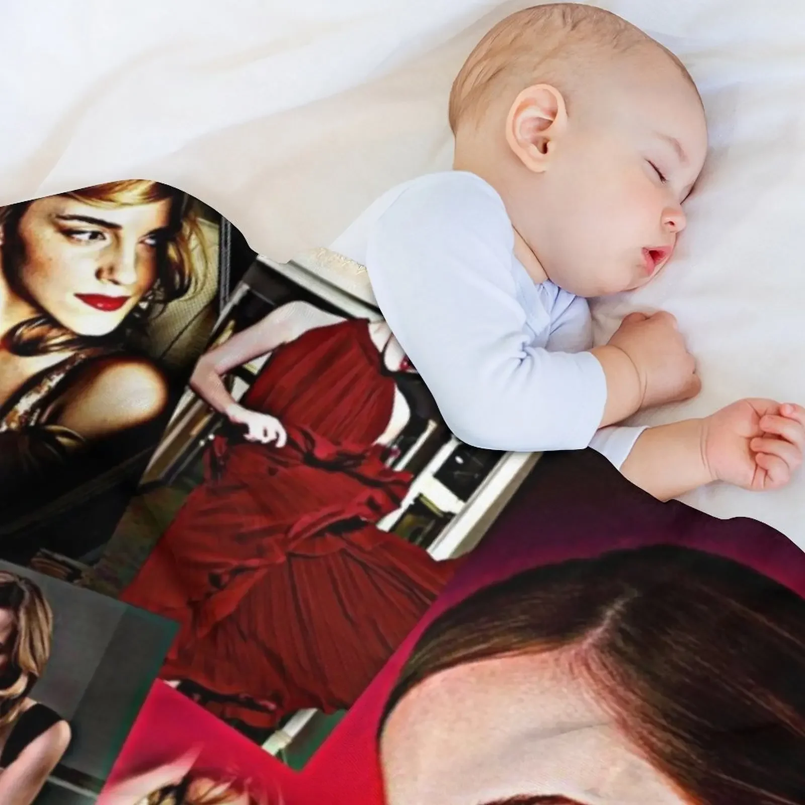 بطانية رمي إيما واتسون، بطانيات منقوشة ناعمة من القطيفة وبطانية عتيقة