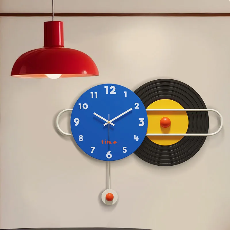Creative Round Clock Wall Digital Living Room Vintage Minimalist Clock Wall Fashion Restaurant Reloj De Pared Home Decoration