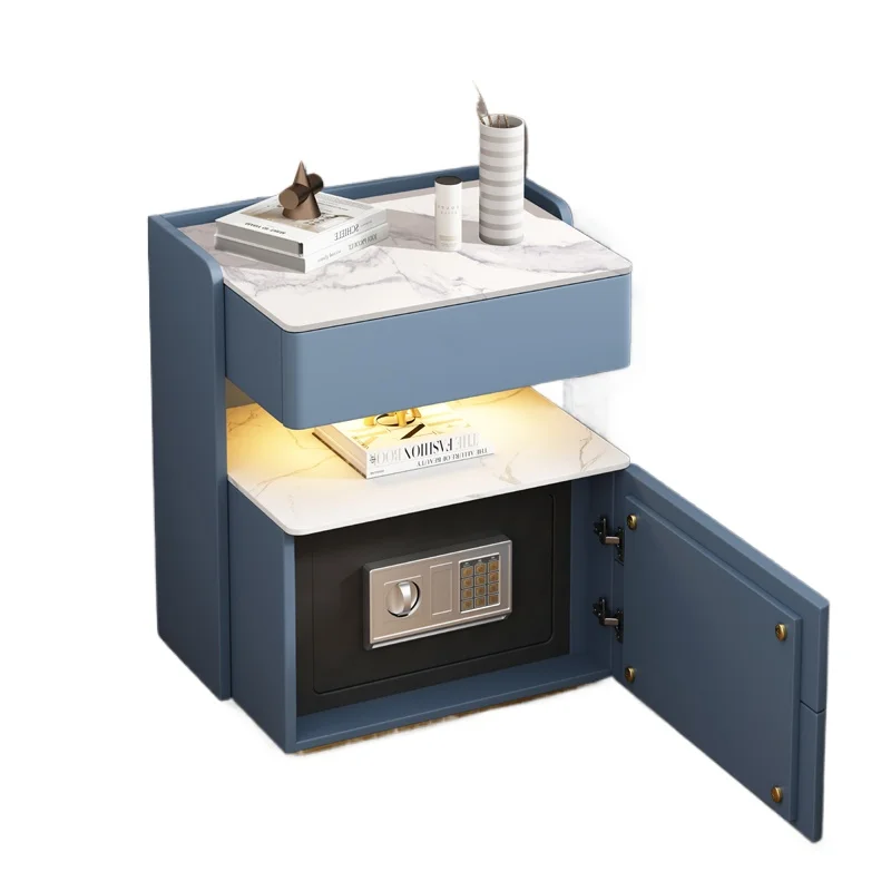 

Smart safe, simple and modern, multi-functional with light, hidden wireless charging bedside