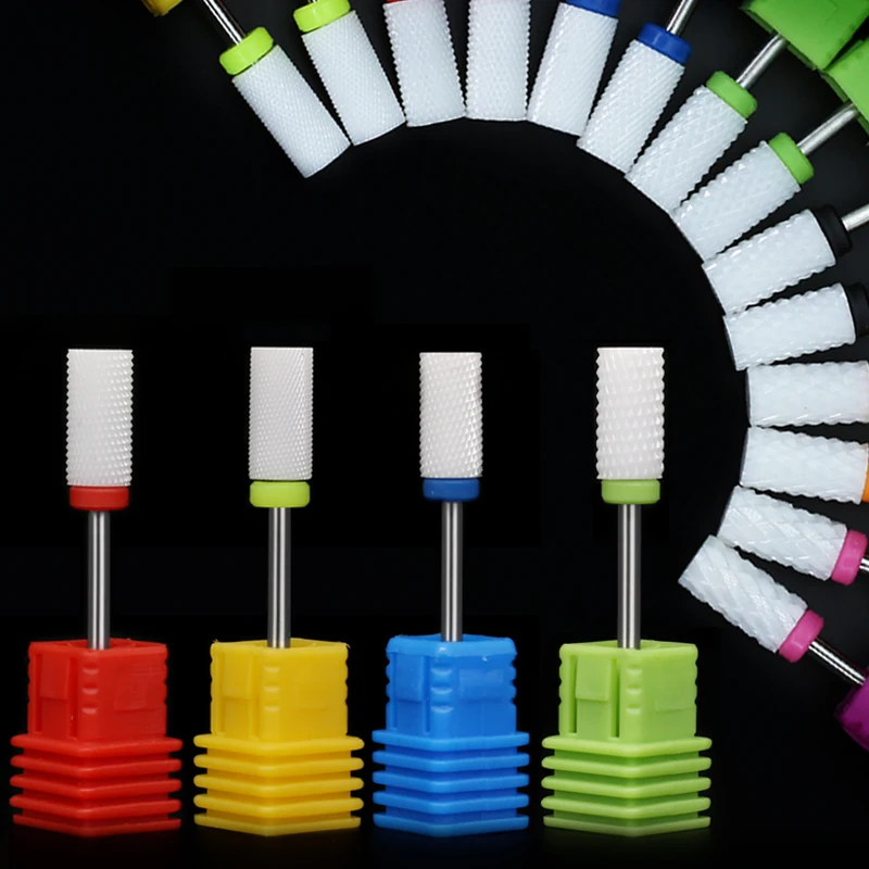 Milling Cutter Ceramic Mill Manicure Machine Set Manicure Cutters Nail Drill Bits Pedicure Electric Nail Files Nail Art Tools