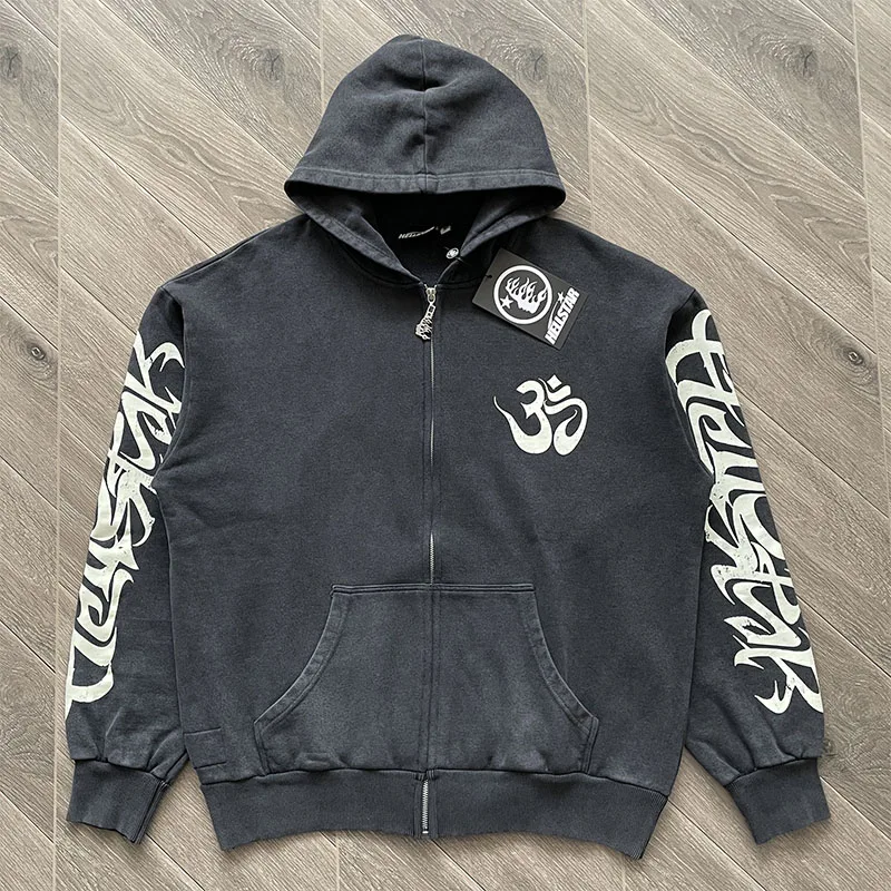 

American Sle Streetwear ex Waed out Hoodie Youth Faion Cotton Long Sve Zipper Closure Printed ket Sweatirt