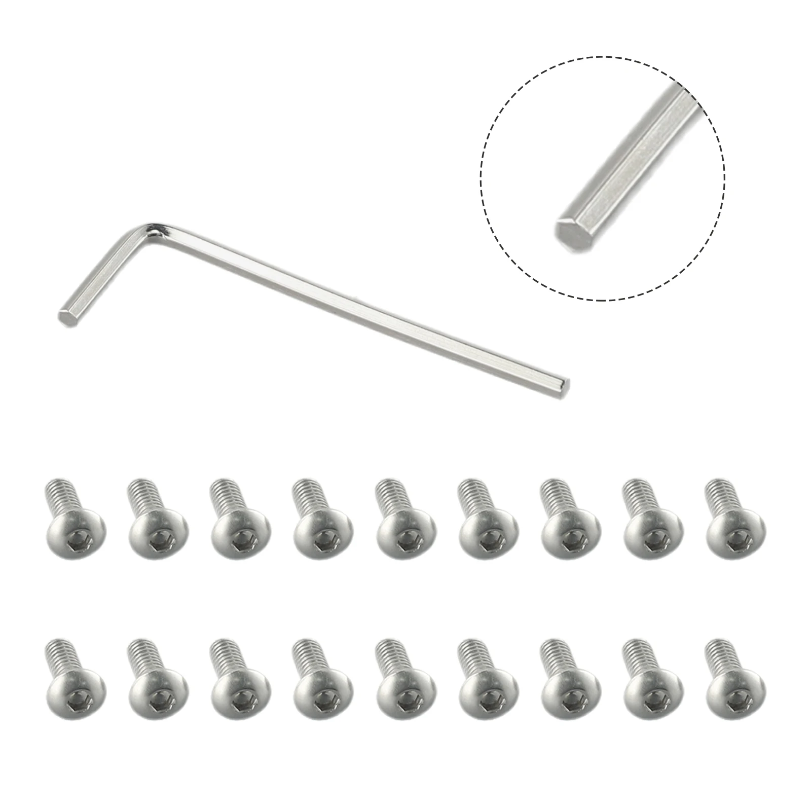 For NINEBOT Max G30 Electric Scooter Screws W Wrench Wrench 18 X Screws 18pcs Accessories Bottom Cover Repair Parts