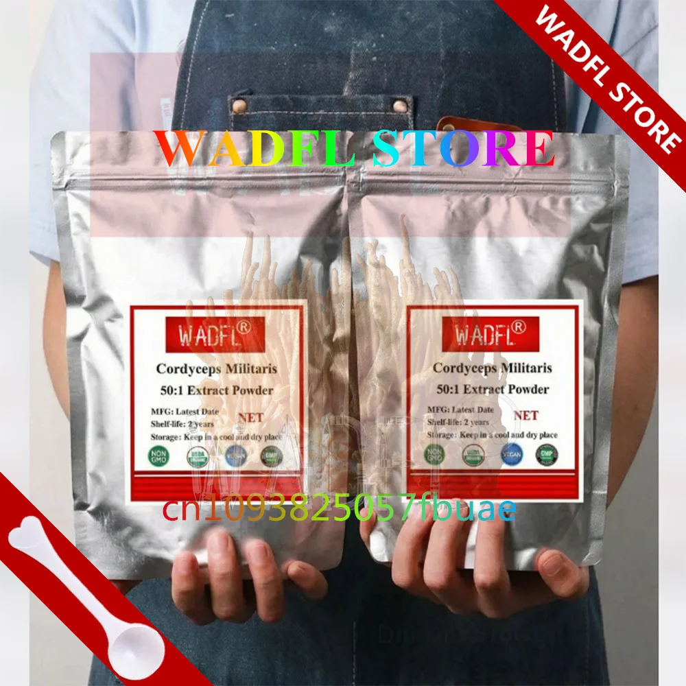 Global Production Raw Material Factories 50:1 CORDYCEPS MILITARIS EXTRACT Refillable bags Packaging