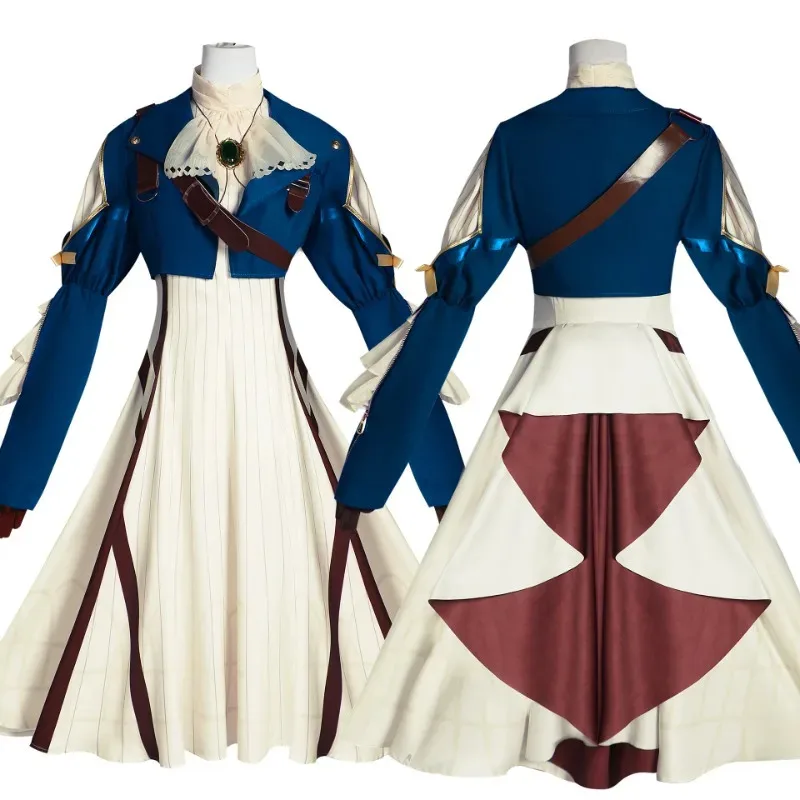 

Аниме Violet Evergarden Костюм Косплей Полный набор реквизита Аксессуары Праздничная вечеринка Карнавал Одежда Лолиты Длинное платье; 8 лет,