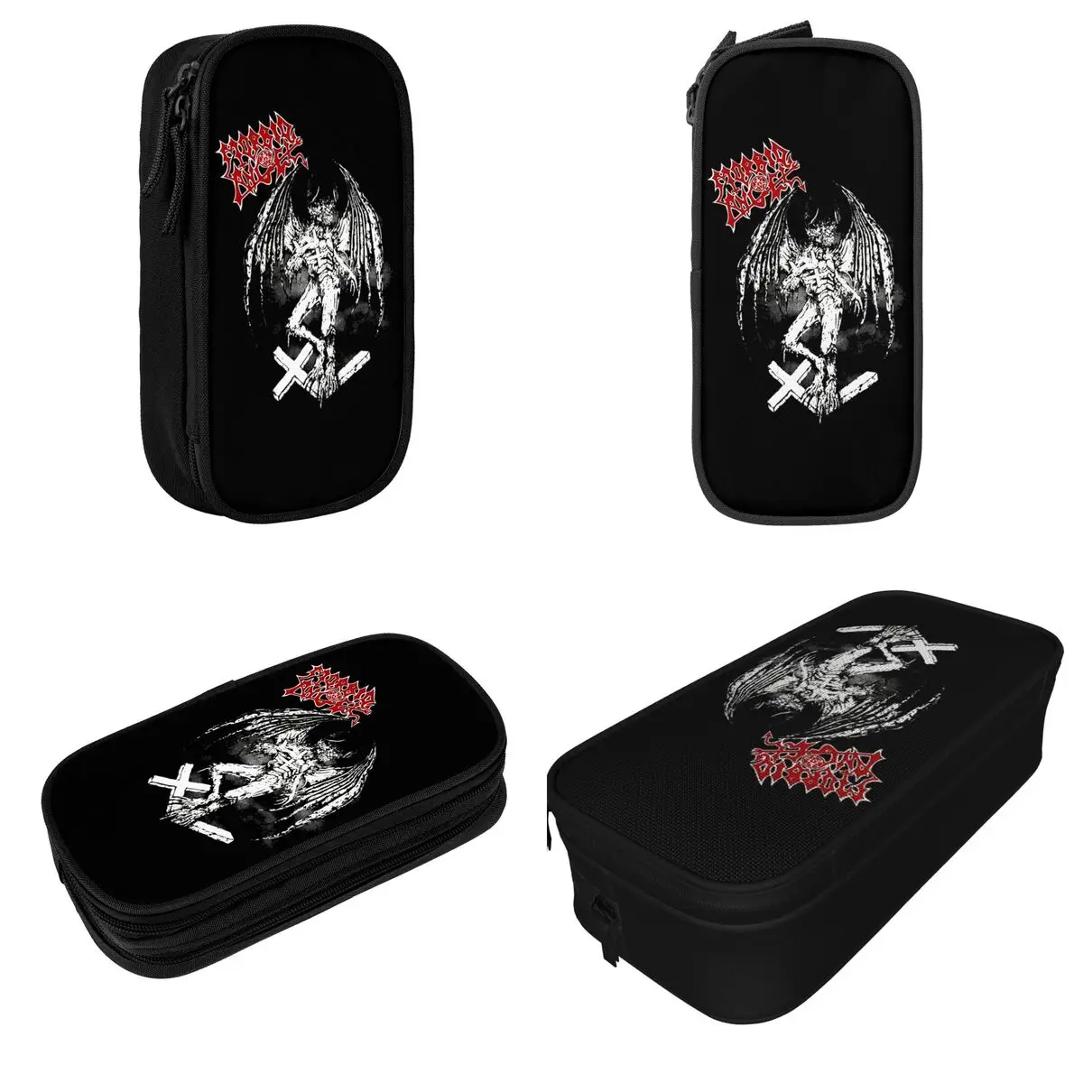 Death Metal Music Morbid Angel Accessories Pen Box Large-capacity Office Accessories Pencilcase Birthday Gift