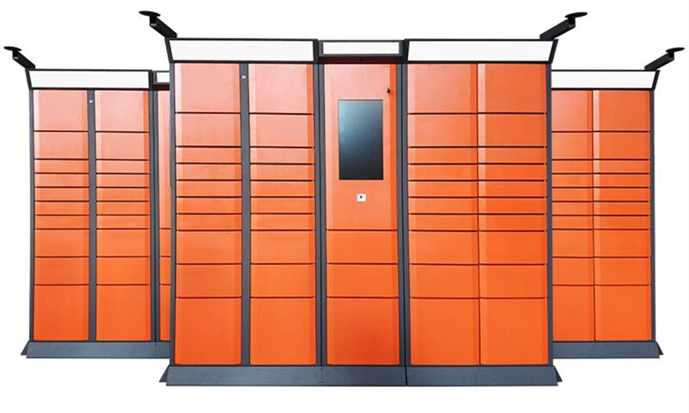 Armadietto per pacchi logistico postale intelligente in metallo per stoccaggio pacchi per chiosco con armadietto intelligente per self-service con software standard