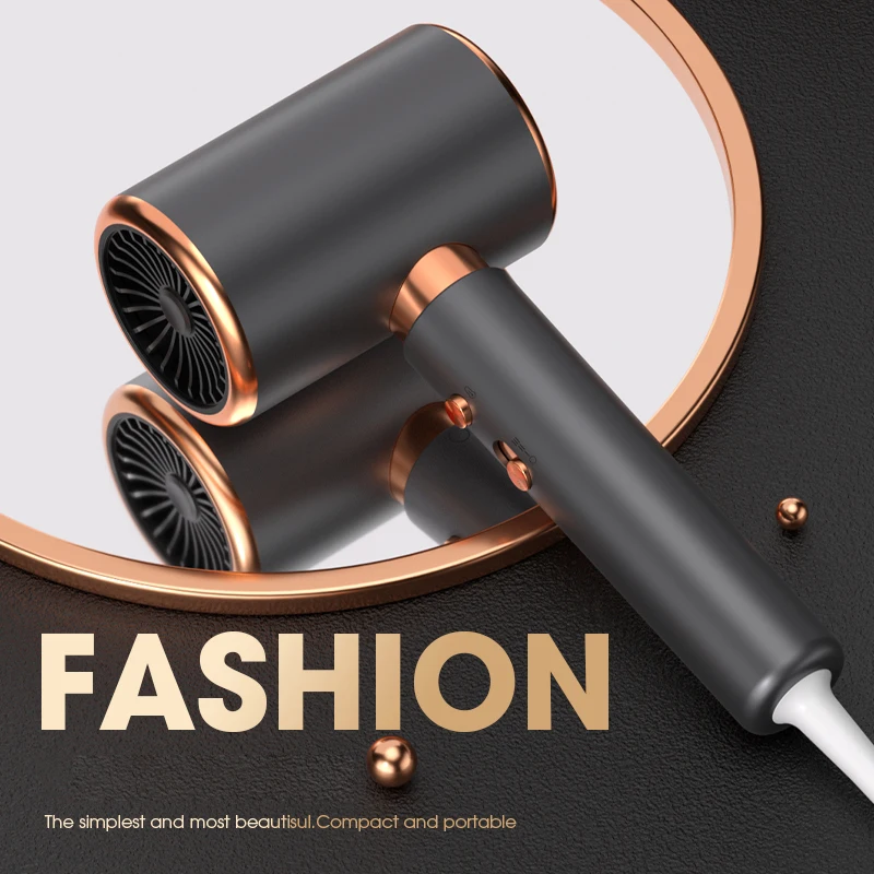 Professional Hair Dryer Hot Cold Wind Air Brush Hairdryer Negative Lonic Blow Dryer Strong PowerDryer Salon Tool 2000W 5th Gear