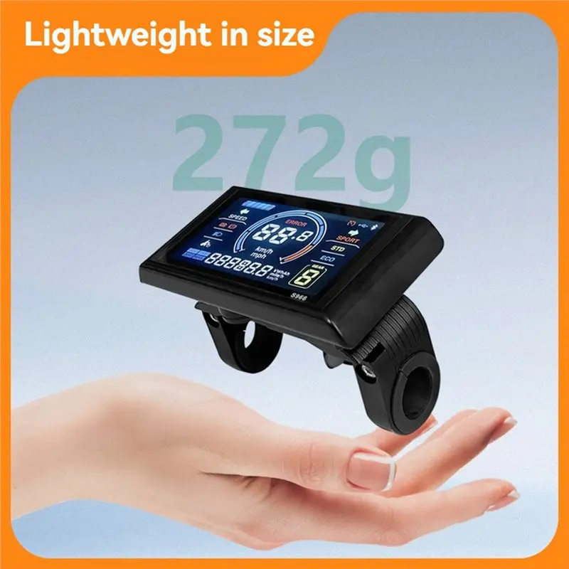 ABKV-Color S966 Display Electric Bicycle 80A Controller 48V-72V Three-Mode For 3000W 5000W Lithium Battery Retrofit Kit
