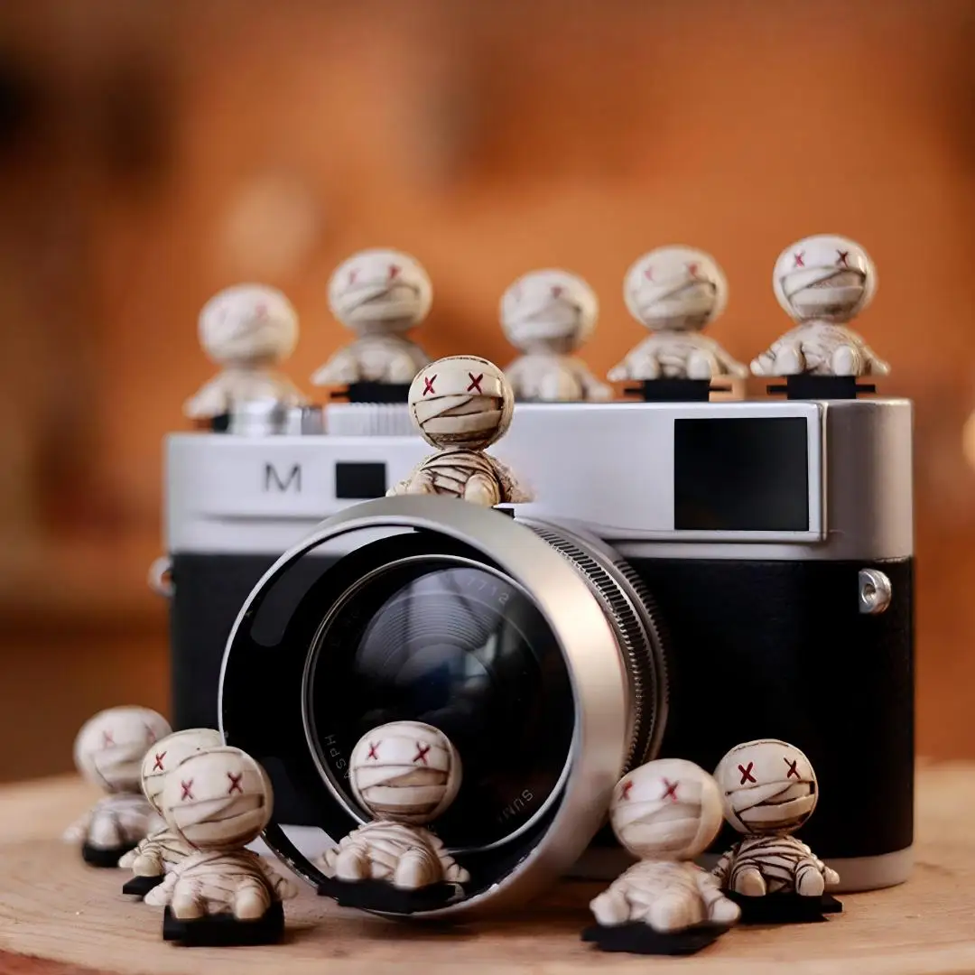 Cute Christmas Horror  Hot Shoe Cover for Leica Q2 Fuji X100V X-T5 Sony ZV-1 Canon EOS R5 Nikon Z5 Camera Accessories view 5