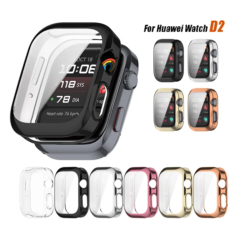 Soft TPU Protection Cover Full Screen Protection Case For Huawei Watch D2
