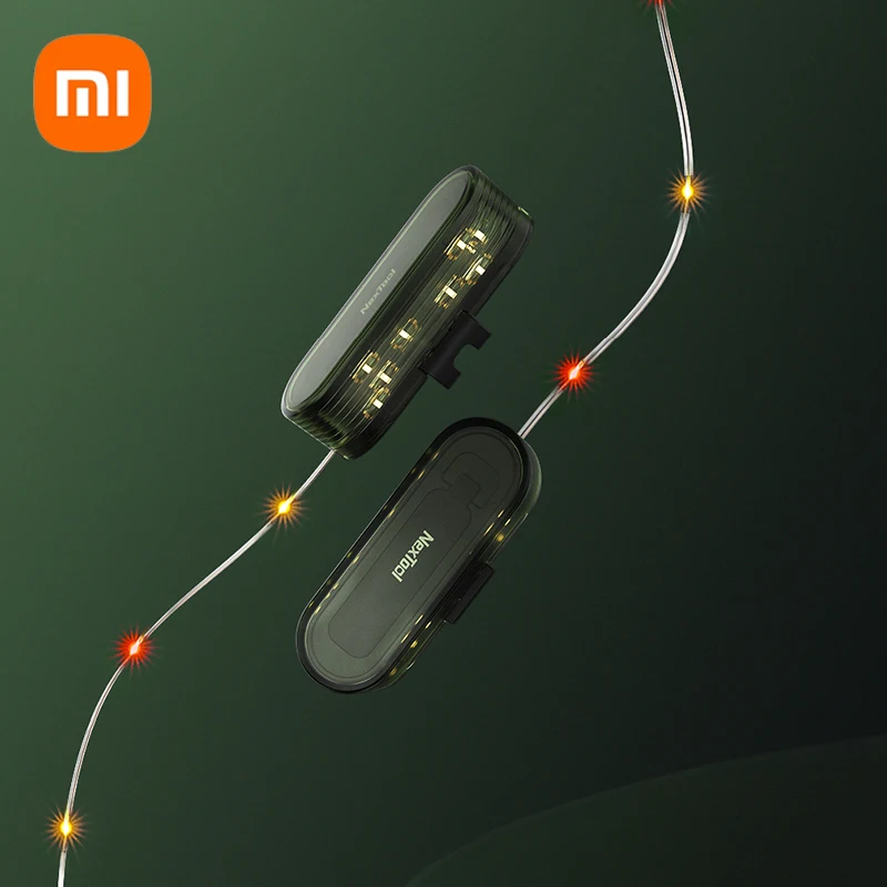 New Xiaomi Nextool LED Tent String Light Safety Warning Lights Recyclable Waterproof Outdoor Camping Decorative Atmosphere Light