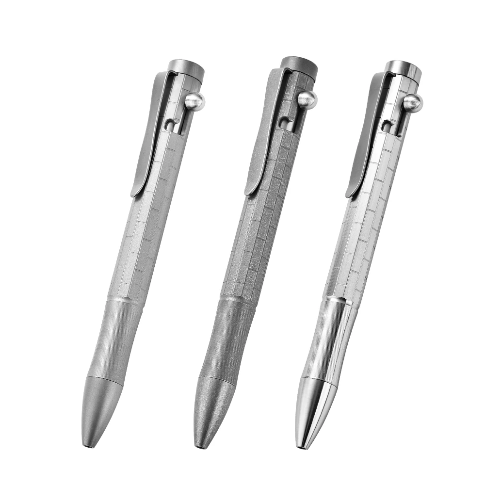 Tactical Pen Portable Multifunction Tungsten Steel Refill Pen Outdoor Titanium Emergency Glass Breaker Camping Hiking  ZSB003