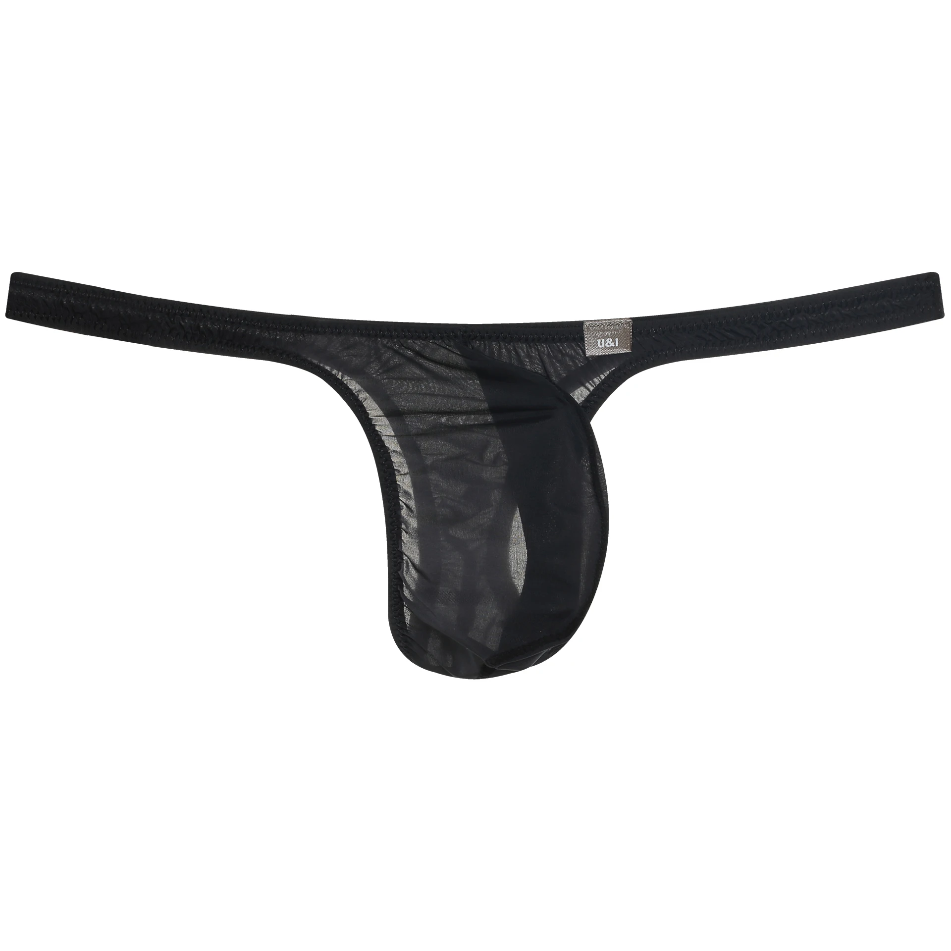 

Мужские сексуальные стринги U&I: модные, ультратонкие (50 г), прозрачные, высокоэластичные, с 3D-мешочком, Т-образные трусы