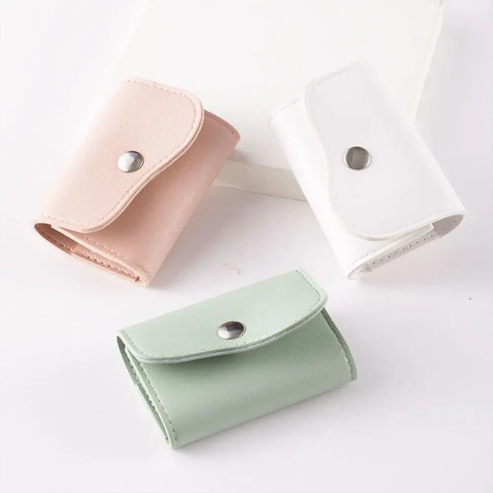 

16 Slot Nail Grinding Head Storage Bag Mini PVC Nail Art Polish Head Bit Holder Professional Fresh Color