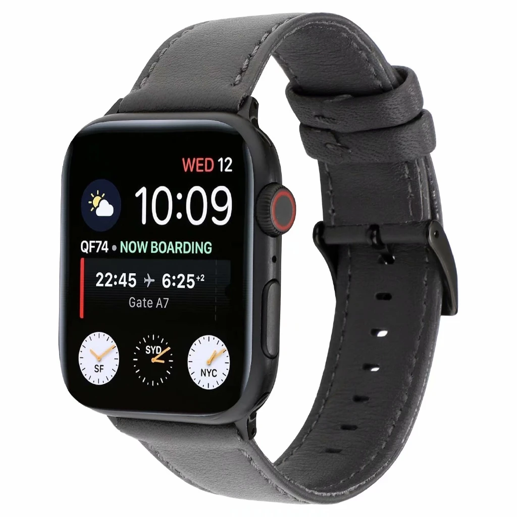 

For Apple Watch Series 7 8 6 se 5 4 3 2 1 New High quality Genuine cow leather strap for iWatch design 41mm 45mm 40mm 44mm