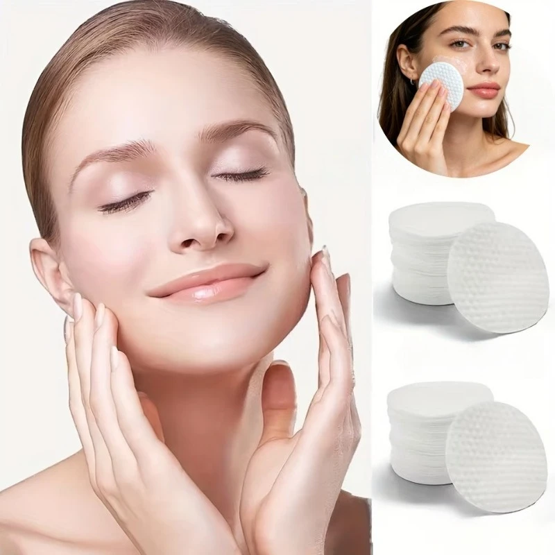 300PCS Disposable Facial Puff Cotton Pads Makeup Accessories Remover Practical Face Soft Remover Paper Take Off the Makeup