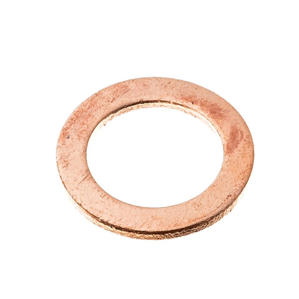 

200pcs Copper Washer Gasket Set Solid Sealing Washers For Oil Drain Plug Sump Fuel Hydraulic Fittings High Conductivity