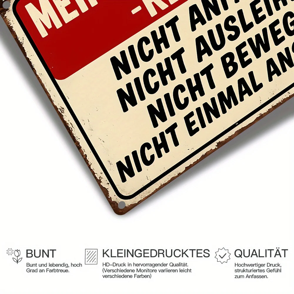 2D Flat, 1pc Funny German 