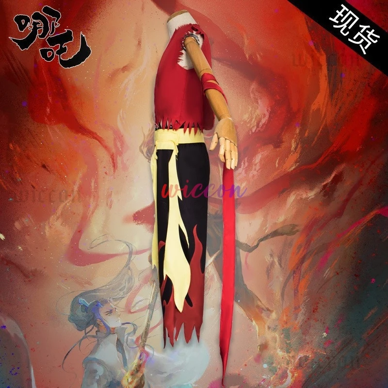 CosplayAnime Nezha Cosplay disfraz actuación ropa de baile Halloween Cosplay Festival disfraces carnaval juego mitología China R