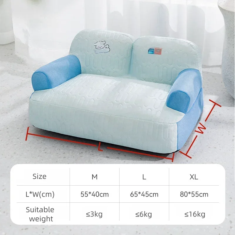 

Cooling Pet Dog Bed Cat Bed Sofa Breathable Removable Washable Cats Nest Summer Pet Supplies For Small Large Medium Cats Dogs