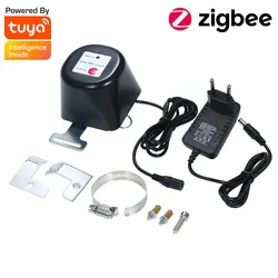 Tuya ZigBee Smart Wireless Control Gas Water Valve Smart Home Automation Control Valve for Gas Work with Alexa,Google Assistant