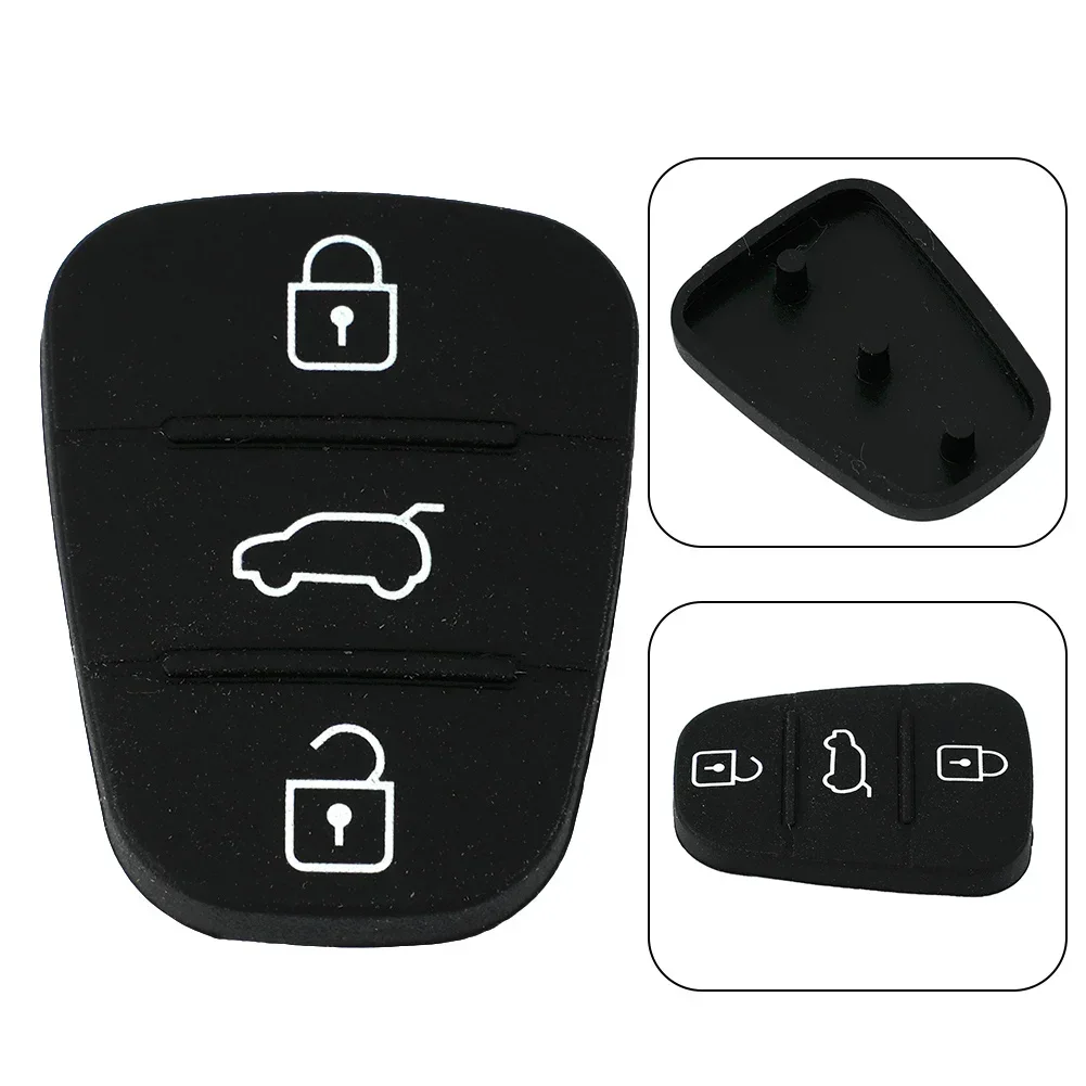 Kits 3 Buttons For Hyundai I10 I20 I30 Key Button Cover Car Ornament For Hyundai Ix35 Ix20 For Kia Amanti Plastic 1× Replacement