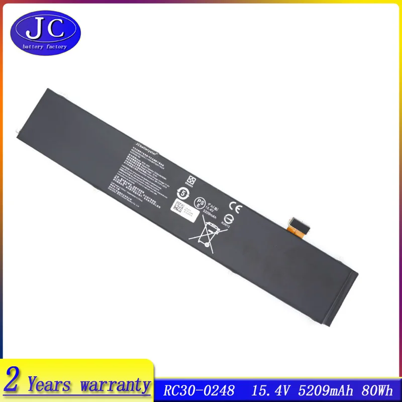 

JCLJF RC30-0248 Battery for Razer Blade Advanced 15 2018 2019 2020 2021 RTX 2060 2070 2080 RZ09-02385 RZ09-02386 RZ09-02386E92