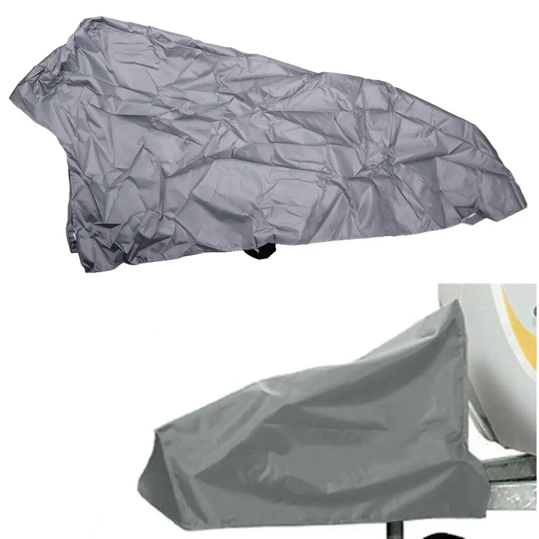 

Grey Waterproof Caravan Camper Trailer Drawbar Tow Hitch Coupling Lock Cover With Buckle Oxford Cloth