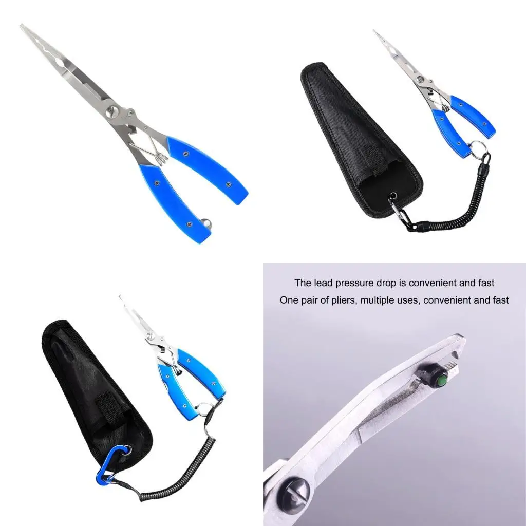 

R6FE Stainless Steel Fishing Pliers Fishing Clamps Grabber Fishing Grip Plier for Every Fishing Enthusiasts