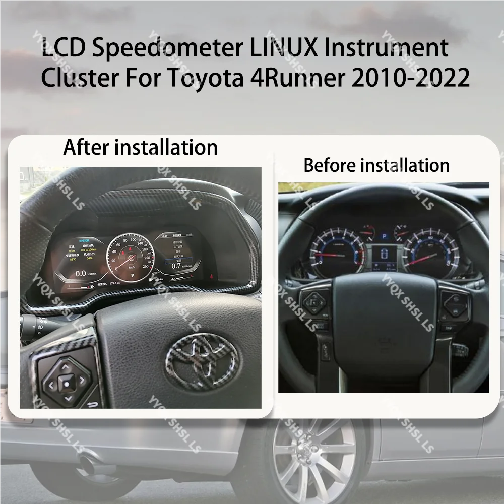 

Latest Car LCD Digital Dashboard Panel Instrument Cluster Cock Speedometer For Toyota 4Runner 2010-2022