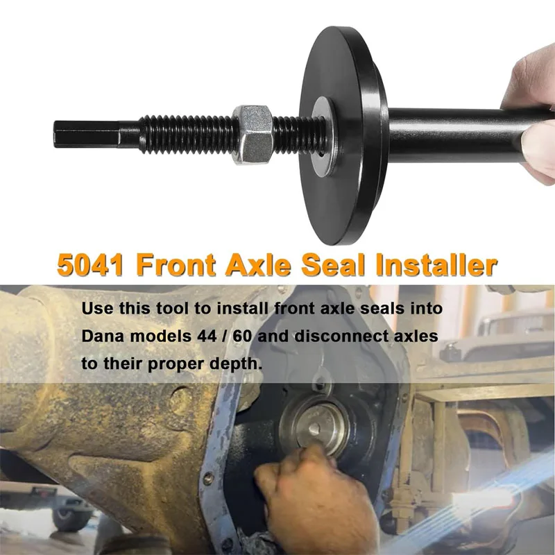 5041A Front Axle Seal Installer Tool/Adapter for Dana 44/60 Model Suitable for Ford,Chrysler,Dodge,Jeep