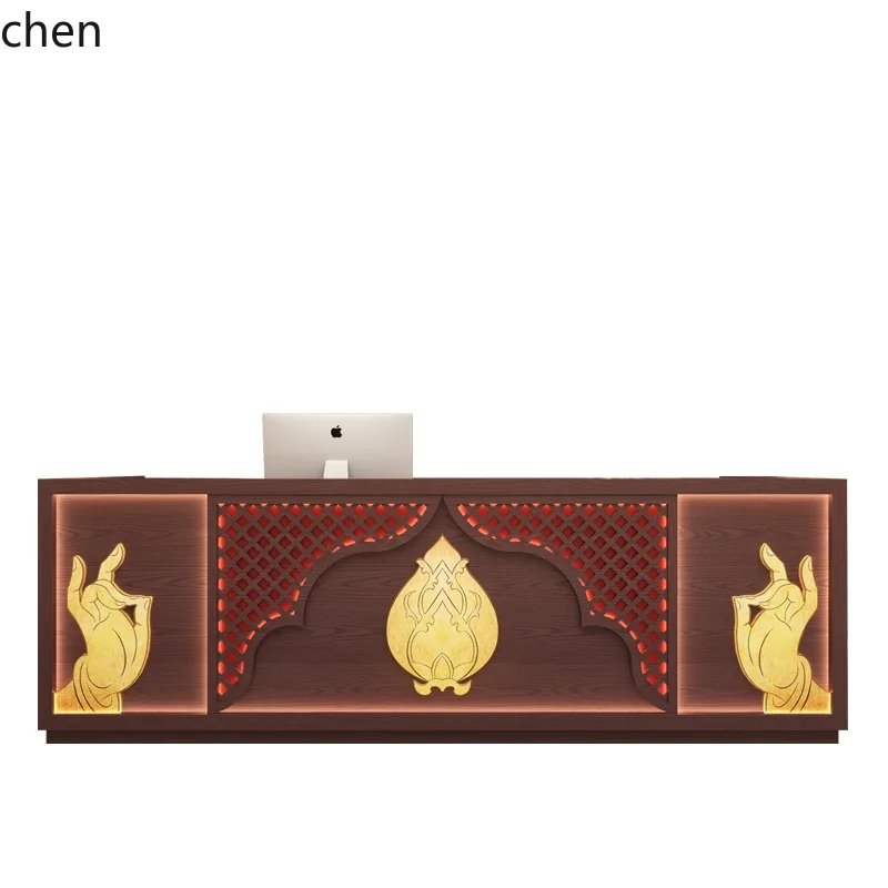 

D16- Beauty Salon Thai style checkout page Wellness Center Restaurant Club Ethnic Style Reception Desk