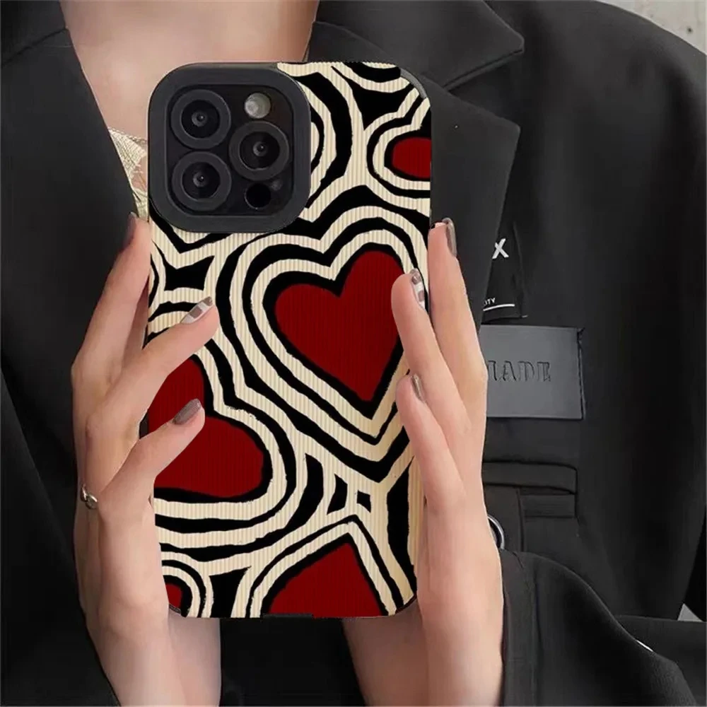 Romantic Love Hearts Silicon Phone Case For Samsung Galaxy A54 5G A52 A50 A51 A31 A32 A33 A21S A53 A71 A72 A73 A12 A13 A14 Cover