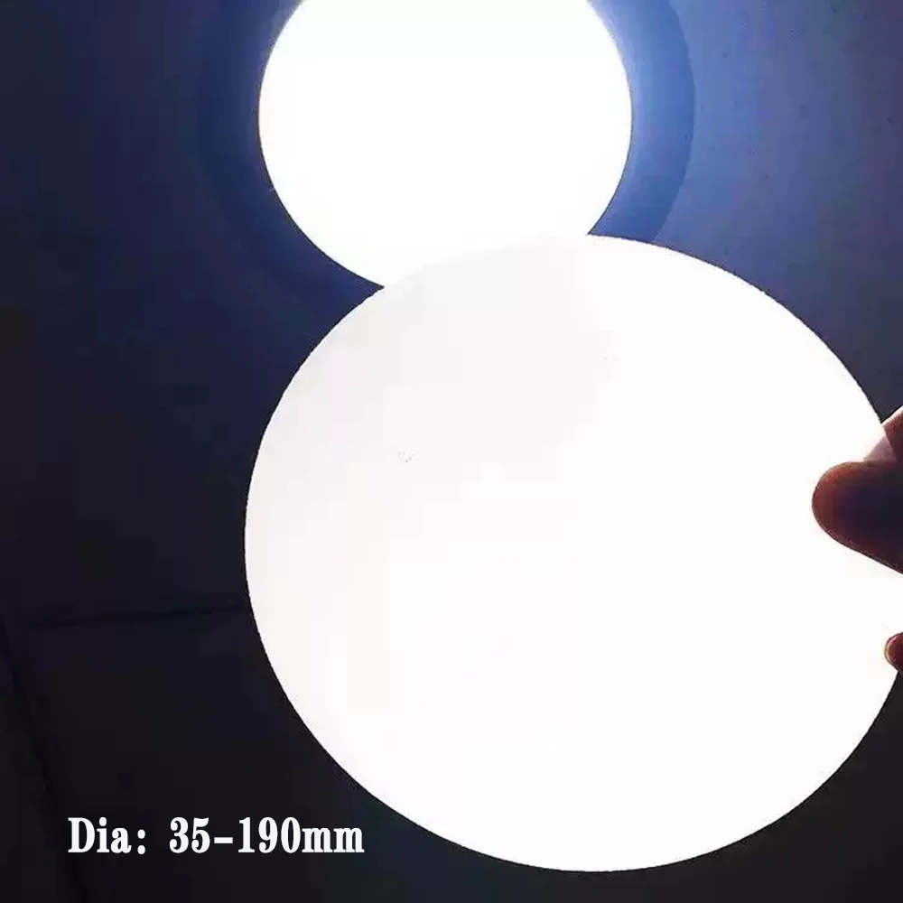 2pcs 35mm 46mm 50mm 60mm 65mm 70mm 75mm 82mm 92mm 99mm 110mm - 190mm LED Diffuser Filter Milky White Down Light Lamp Shade Cover