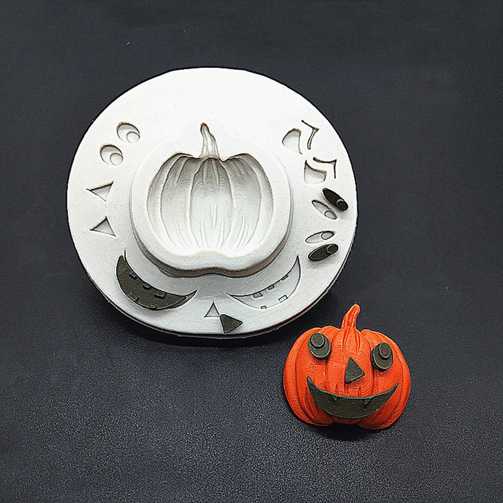 

Halloween Pumpkin Fondant Silicone Molds For Baking Chocolate Molds Biscuits Cookies Mould Kitchen Cake Decoration Tools