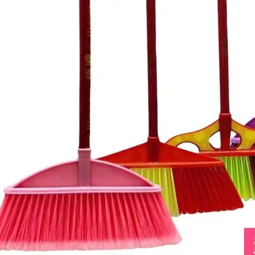 

Пластиковая метла с жесткой щетиной для уборки дома и улицы, для школьной уборки, весенней уборки, подметания газонов, совместима с совком для мусора