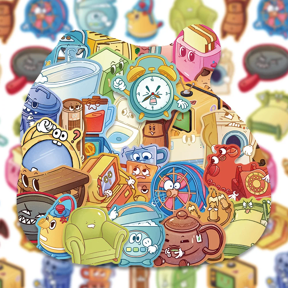 Autocollant de meubles de personnalisation amusante, 30 pièces, dessin animé, Fans d'art créatifs amusants, décoration de tasse de thé, tasse d'eau, livre, coque de téléphone, Scrapbook