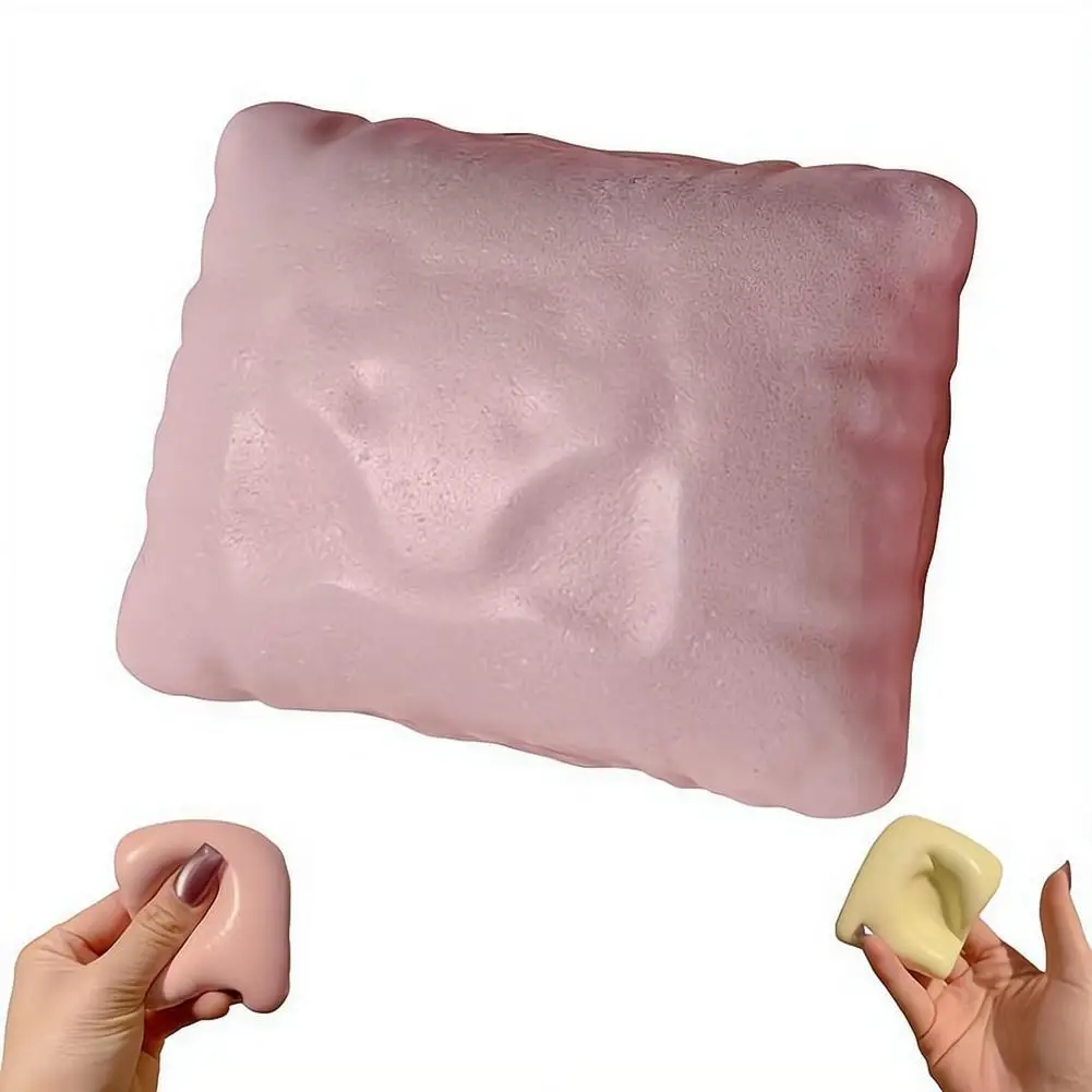 Cat Shaped Slow Rising Stress Relief Toy Soft Squeeze Pillow PU Foam Fidget Toy Cute Venting Toy Gift for friends
