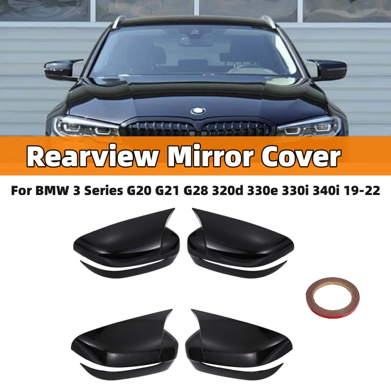 

Pair Car Side Rearview Mirror Cover For BMW 3 4 5 7 8-Series G20 G21 G28 G11 G12 G14 G15 G16 G30 G31 G38 G22 Mirror Case