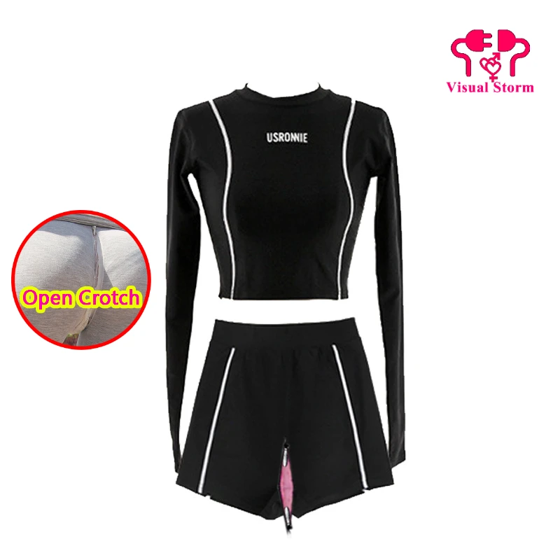 Roupa interior sexy virilha aberta para mulheres, moda banho sem costura, duplo zíper escondido, sexo ao ar livre, calcinha crotchless, casal biquíni exótico, novo