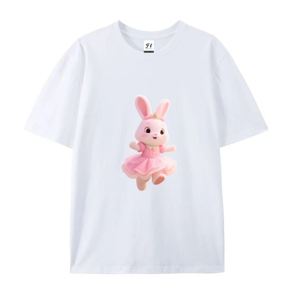 لطيف الحيوان المطبوعة القطن الخالص الصيف المرأة تي شيرتات قصيرة الاكمام 100% القطن الوزن الثقيل قصيرة الأكمام الملابس النسائية