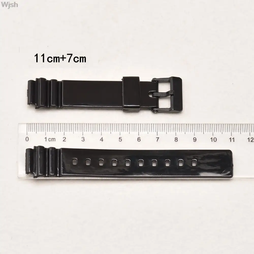 14mm Resin Watchband for Casio LRW-200H Women Sport Waterproof Replacement Bracelet Band Strap Watch Accessories Black White