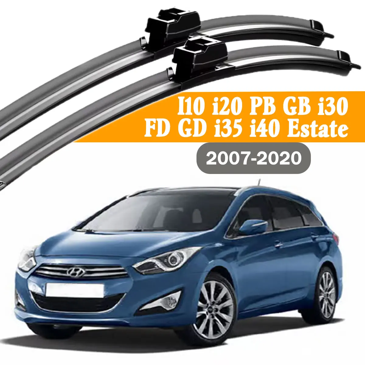 

2 шт. щетки стеклоочистителя для Hyundai I10, i20 PB, GB, i30 FD, GD, i35, i40 Estate 2007-2020, аксессуары для лобового стекла
