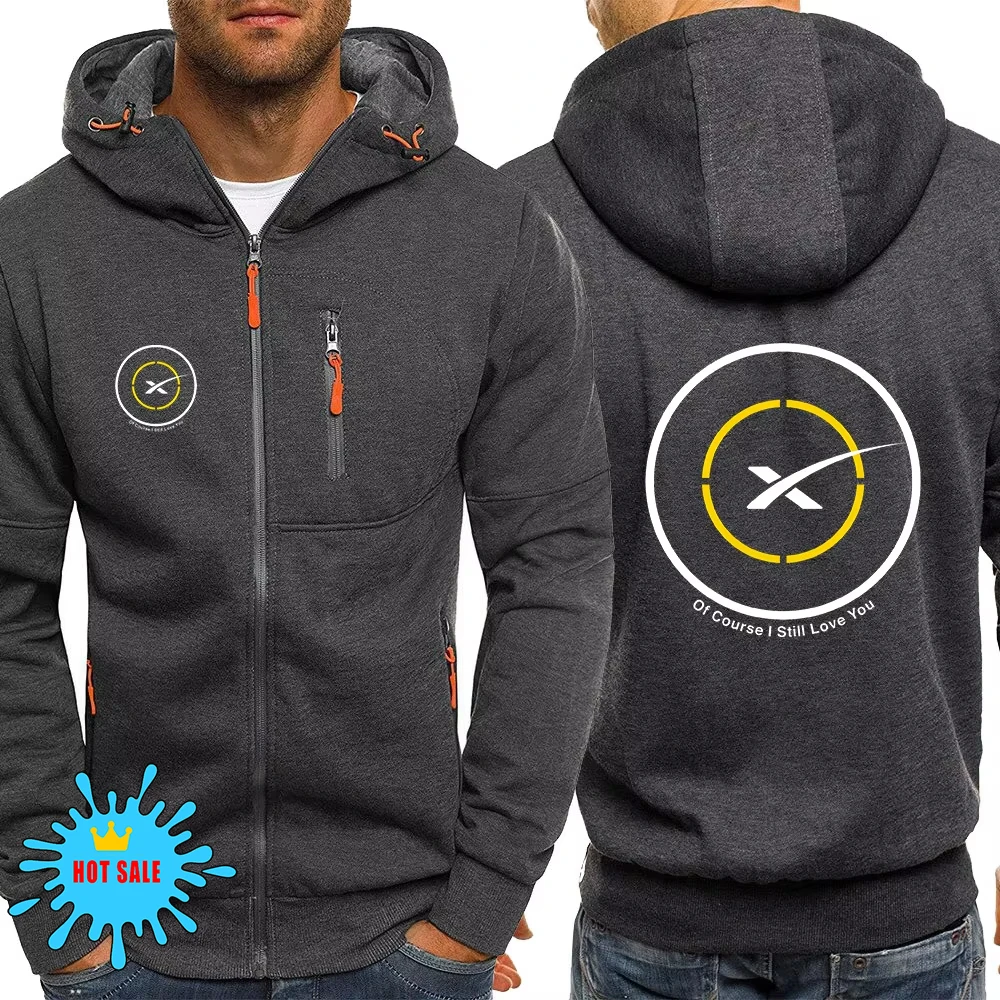 2025 Popular Man SPACEX SPACE X LOGO ELON Jacket Men Autumn Man's Loose Tops Coat Print New Type Sports Comfortable Hoodies