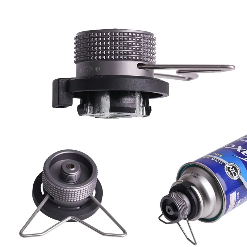 Braketi ile bütan adaptörü gaz kartuşu kafa dönüşüm adaptörü memesi şişe tipi giriş vida tipi Lindal vana çıkışı 2023