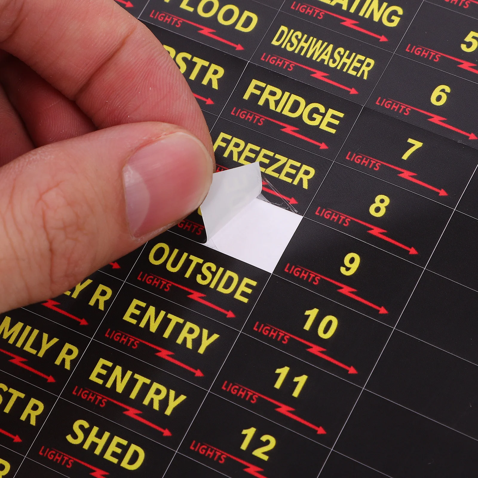 

10 Pack Clear Circuit Breaker Decals Electrical Panel Labels for Home Fuse Box Identification Weatherproof Stickers