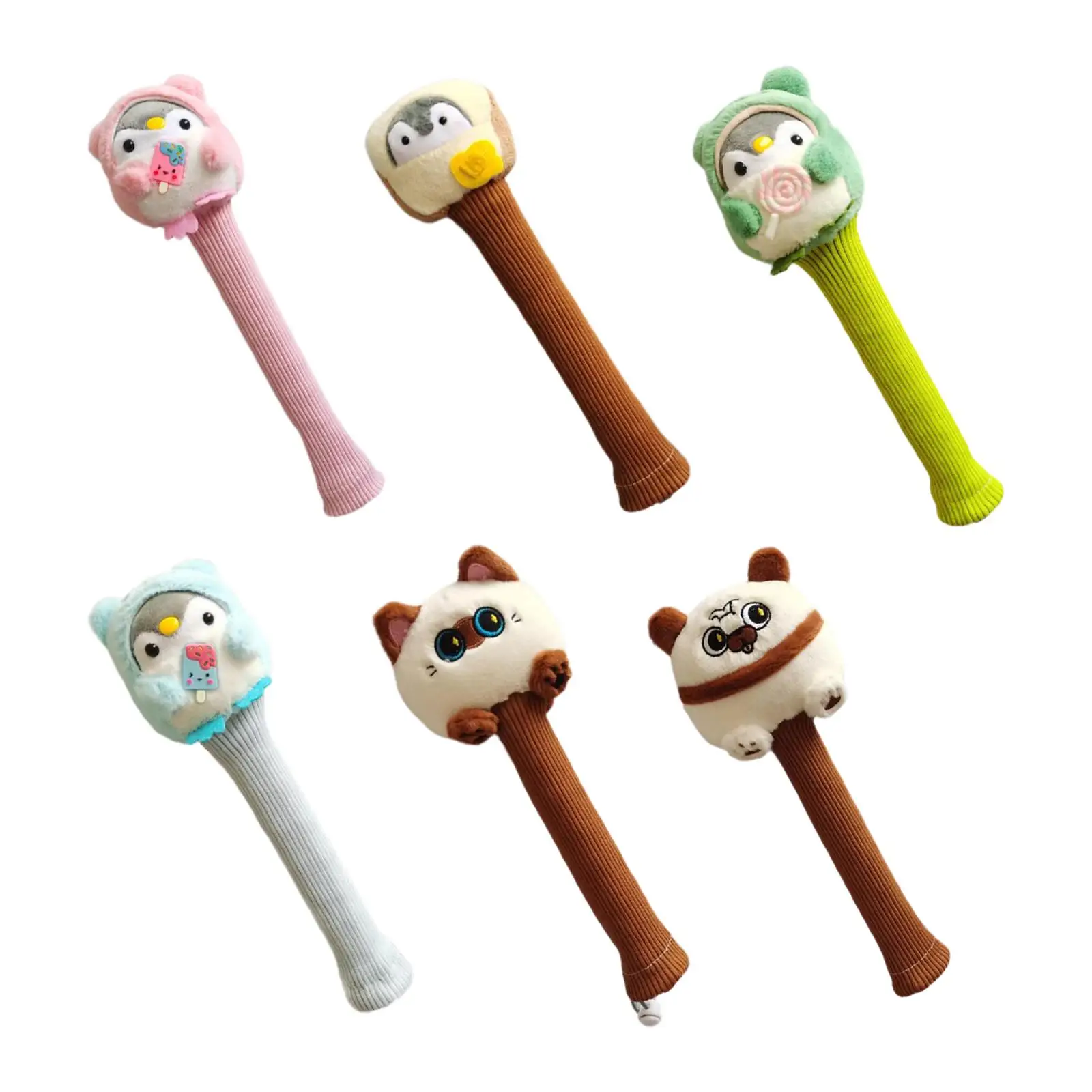 Badminton Racket Handle Cover Decorative Stuffed Doll Cute Anti Skid Racket Grip Badminton Overgrip Badminton Accessories