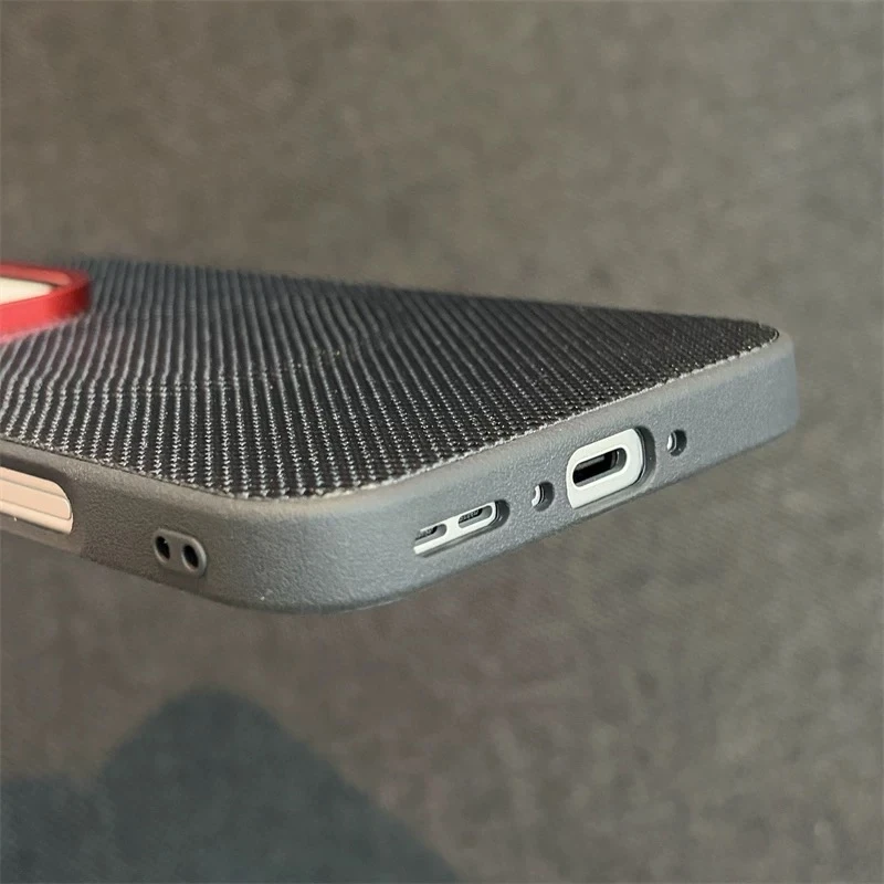 حافظة منسوجة من النايلون المغناطيسي لهاتف اوبو فايند X9 برو MagSafe غطاء خلفي من الجلد غير اللامع صديق للبشرة لهاتف Find X 9 X9Pro 5G ممتص الصدمات