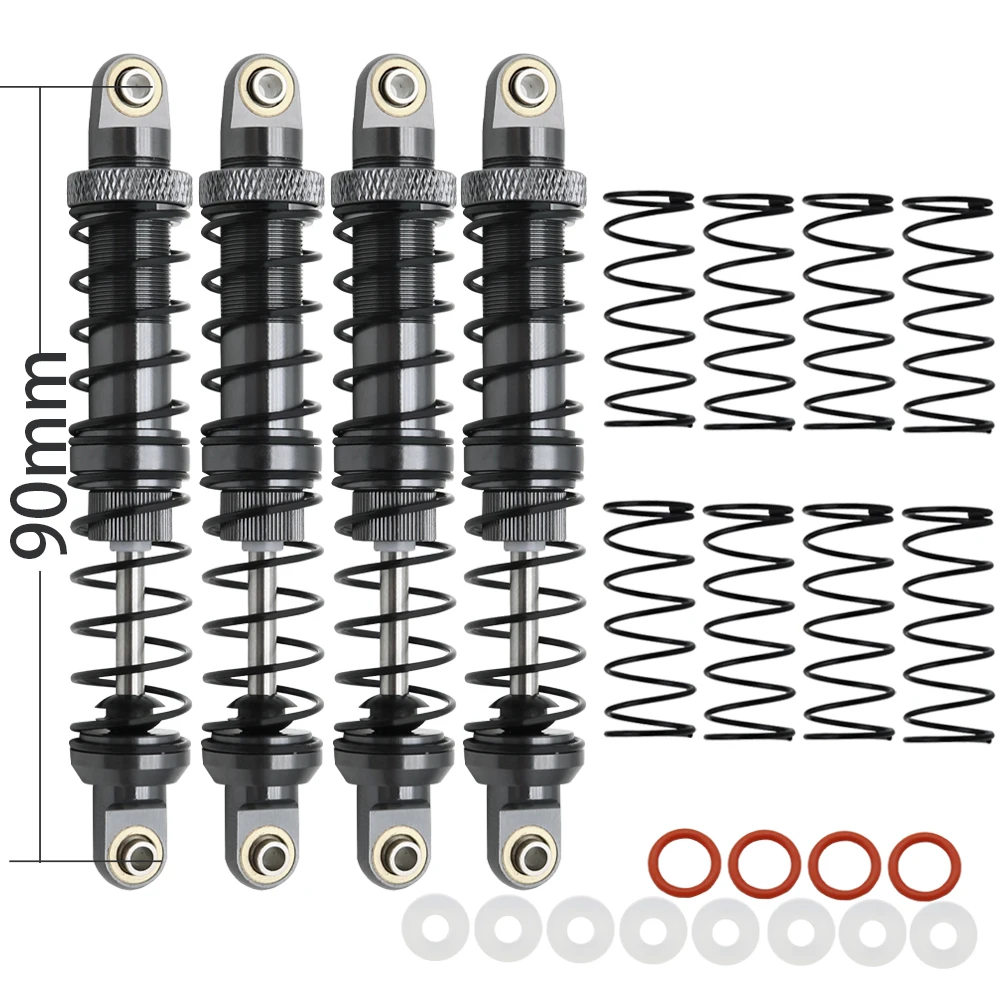 Metaal 70mm 80mm 90mm 100mm 110mm 120mm Schokdemper Oliedemper voor 1/10 RC Crawler Auto Axiale SCX10 AXI03007 RBX10 D90 TRX4